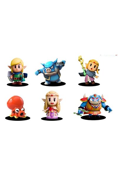 BANDAI بدون صندوق 01 6 قطع/مجموعة من ألعاب شخصيات الحركة اللطيفة من لعبة لينك...