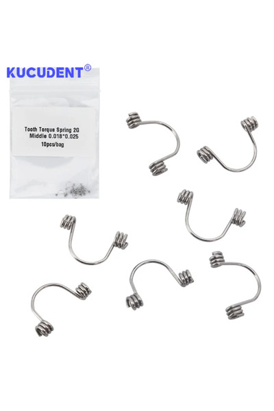 Choice4 18 × 25 متوسط 10 قطع/عبوة من نوابض عزم الدوران للأسنان الأمامية التقو...