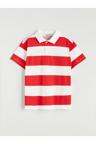 LC Waikiki New Season Polo Neck Striped Boy's T-Shirt - S5Pl90Z4