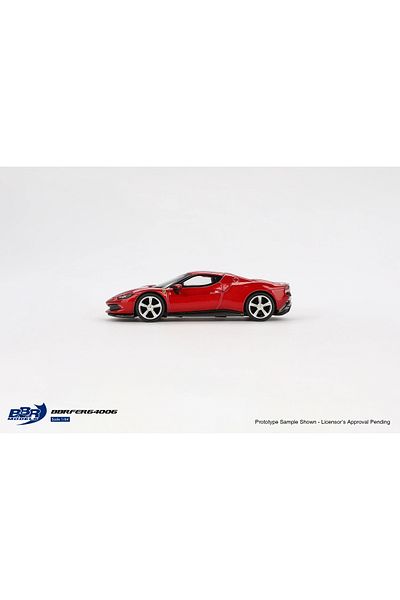 alpmodel Mini Gt 1/64 Bbr Ferrari 296 Gtb Rosso Imola Bbrfer64006