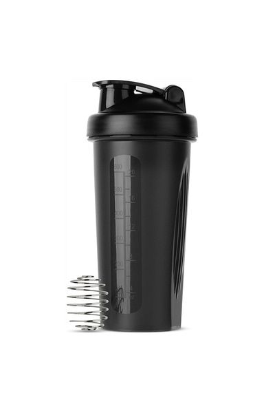 Choice 1 pc 600ml Shaker Bottle 20oz Protein Shaker Plastic Bottle Portable Fitness Bottle for Fitness Enth