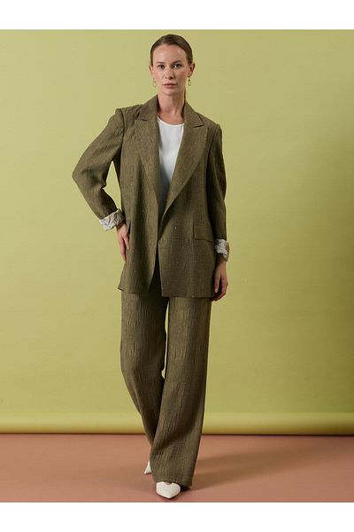 MELIDIA A41745 Aguaje Jacket and Stone Trousers Suit