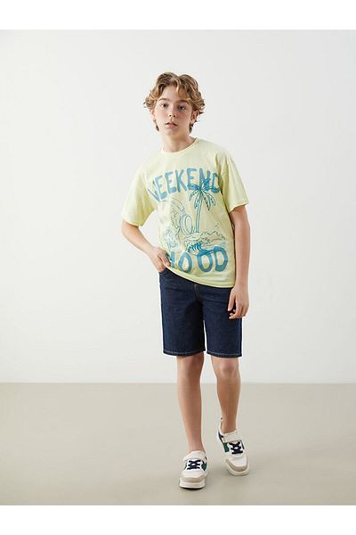 LC Waikiki Νέα σεζόν Crew Neck Boy's Tisort - S5EI08Z4