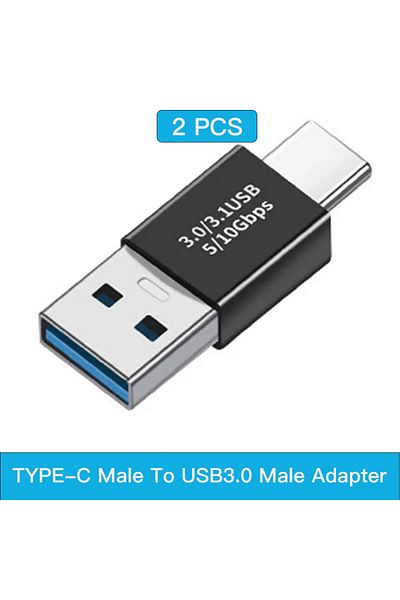 Choice موصل USB 3.0 من 2xC ذكر إلى A ذكر، محول USB إلى USB بسرعة 5 جيجابت في الثانية من الجيل الأول، محول USB من ذكر إلى أنثى