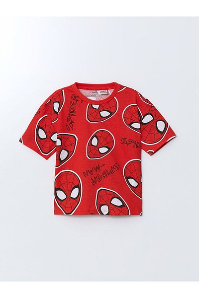 LC Waikiki New Season Crew Neck Spider-Man Printed Boys' T-Shirt - S5Ci45Z1