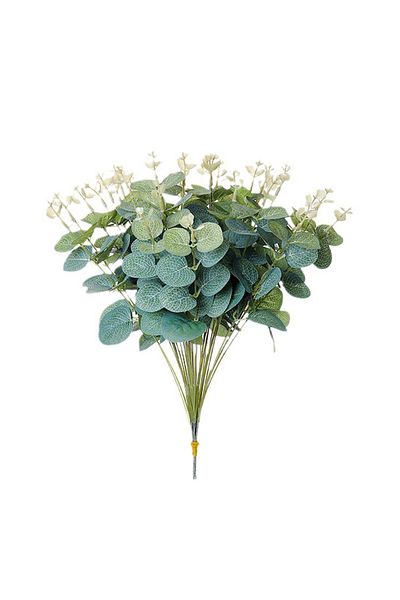 Choice 20 bundles 20PCS Fake Plants Silk Eucalyptus Leaf Diy Christmas Decorations Vase for Home Garden We
