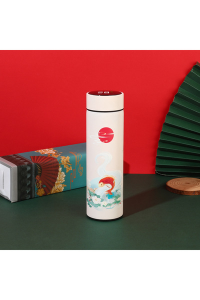 Choice قارورة ترمس سفر معزولة للشاي والقهوة سعة 501-600 مل بيضاء، 500 مل، سعة...