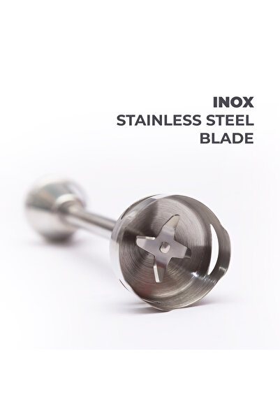 Muller Koch Hand Blender, 400W, Quadruple Stainless Steel Blade, Pink - MK-6035