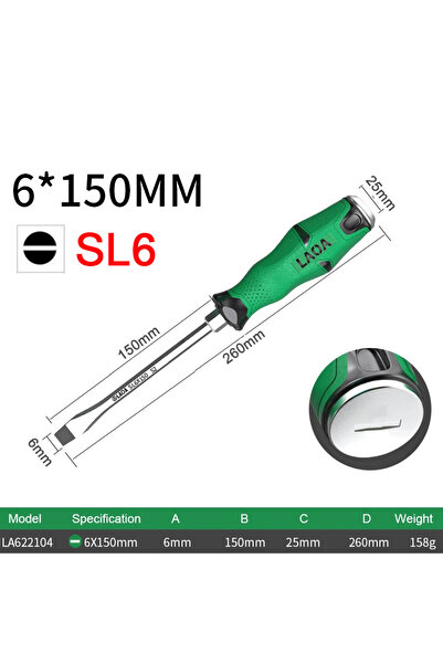 Choice6 SL6 6x150mm LAOA S2 Screwdriver Penetrating Percussion Anti-slip Stro...