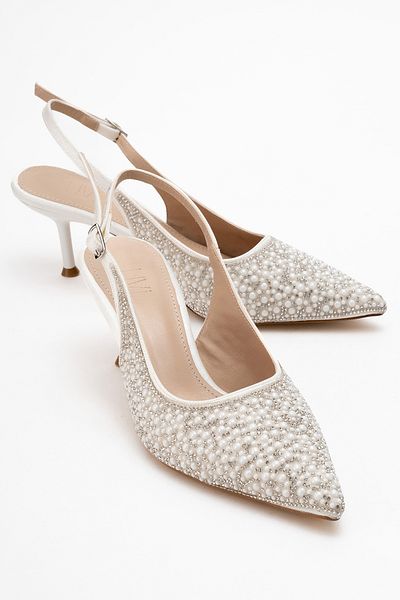 LuviShoes MADRE Pearl Stone Pantofi de seară pentru femei cu vârf ascuțit