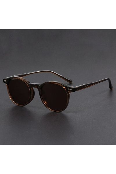 Choice3 Brown Retro TR90 Fashion Glasses Frame Men Fashion Shades Polygon Women Oval High Quality Travel Eye