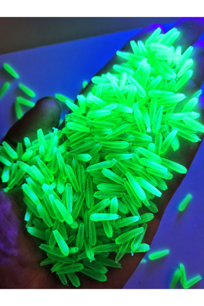 ea genset Neon Ultraviyole Uv Yumuşak Silikon Yeşil 50 Adet 1,3 cm. Delik: 2mm