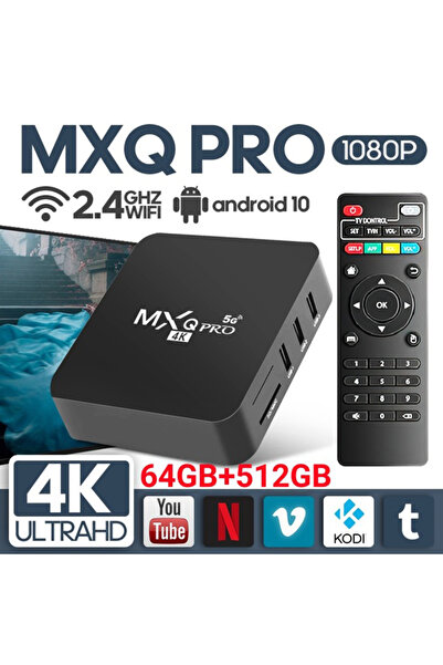 İMEXTECH Bilişim Burada Mxq Pro Android Smart Tv Box 4k Hd 64gb Rom 512gb Hafıza 2-4ghz 5g Wifi