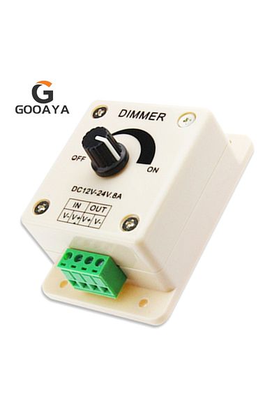 Choice 12-24V LED Dimmer Switch 12-24V Voltage Regulator 8A Adjustable Controller Light Power Supply for LE