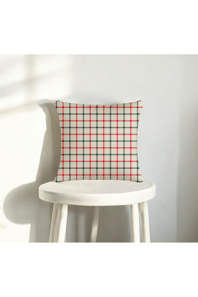 ASDİVA غطاء وسادة مزخرف باللون الأبيض بطباعة رقمية للعام الجديد بنمط منقوش مق...