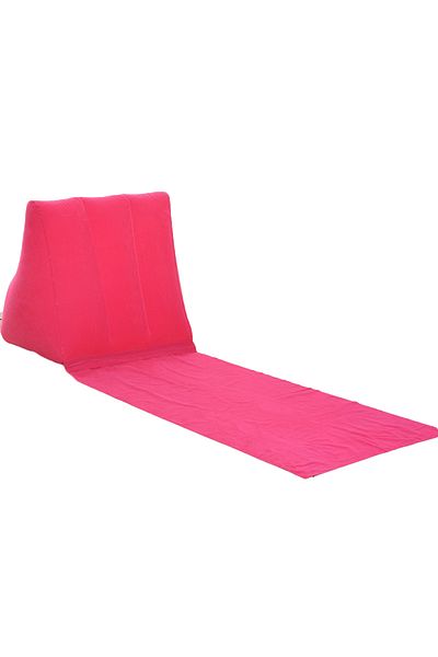 Choice Red Inflatable Travel Mattress Foldable Soft Beach Mat Air Bed Chair Seat Camping Beaching Leisure L