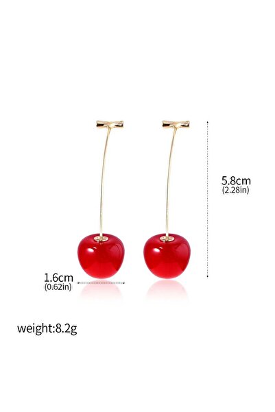 Choice أقراط متدلية على شكل كرز من أنمي جوجو مغامرات غريبة E00070-02 أقراط كاكيوين نورياكي أقراط أذن