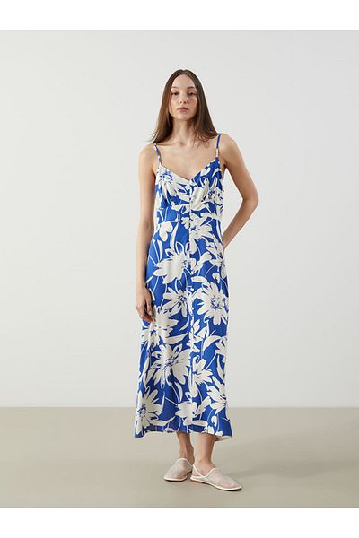LC Waikiki Rochie florală cu decolteu în V sezon nou - S5MT81Z8