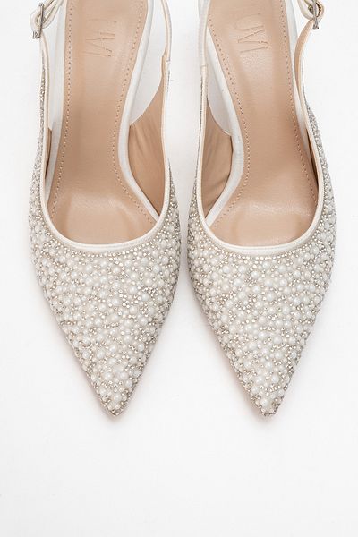LuviShoes MADRE Pearl Stone Pantofi de seară pentru femei cu vârf ascuțit