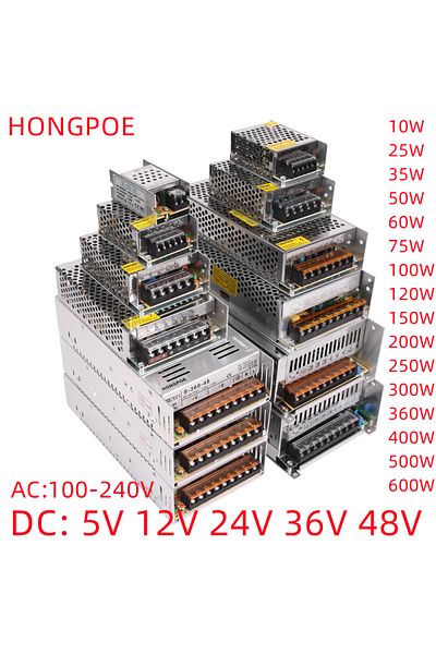 Choice 12V 30A 360W DC 5V 12V 24V 36V 48V Switching Power Supply 220V to 5 12 24 36 48 2A 3A 4A 5A 10A 15A