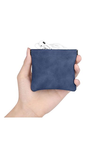 Choice blue-L Earphones Storage Bag USB Data Cable Organizer Headphone Accessories memory Card Pouch Mini P