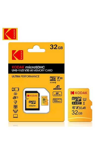 Kodak 32GB Kodak 32GB-256GB Micro SD Memory Card - High Speed ​​Class 10 U3 UHS-I for Smartphones, Digital