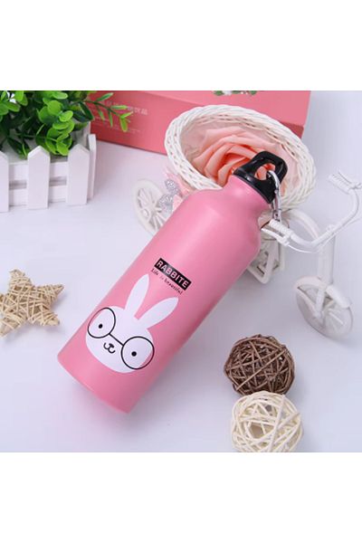 Choice 500-1000ml Rabbit Cute Animal Water Bottle for Kids, Outdoor Portable Sports Bottle, Cycling, Campin