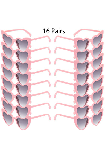 Choice كما هو موضح في الصورة، 16 زوجًا من النظارات الشمسية الوردية 12/16 زوجً...