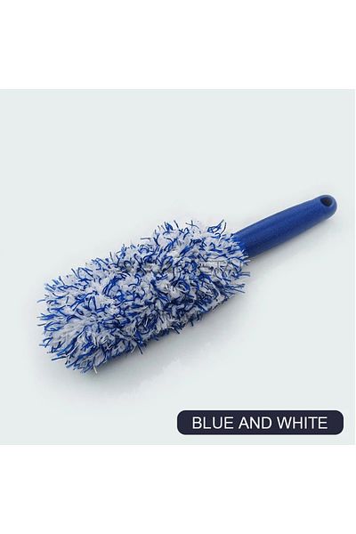 Choice Black White 1pcs Car Cleaning Brush Portable Plush Tire And Rim Car Care Accessories Multifunctiona