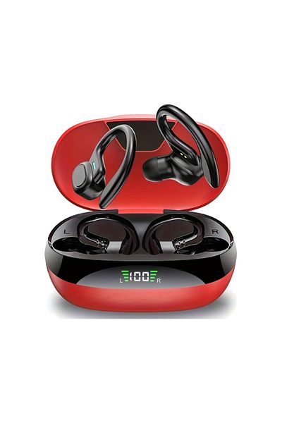 Choice Red Original Wireless Earphones Ture Wireless Earbuds Ear Hook Sports HiFI Stereo Waterproof Headset