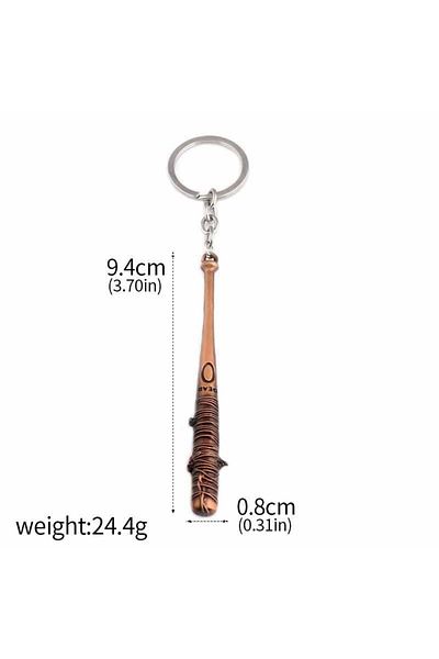 Choice K00066-03 سلسلة مفاتيح عصا الموتى السائرون على شكل مضرب بيسبول نيجان لوسيل سلسلة مفاتيح للرجال C