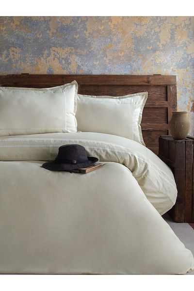 BED LİNE ELEGANCE RUNA ΒΑΜΒΑΚΙ ΣΑΤΕΝ ΣΕΤ ΠΑΠΛΩΜΑΤΟΣ ΜΠΕΖ ΔΙΠΛΟ ΠΑΡΑΓΓΕΛΙΑ