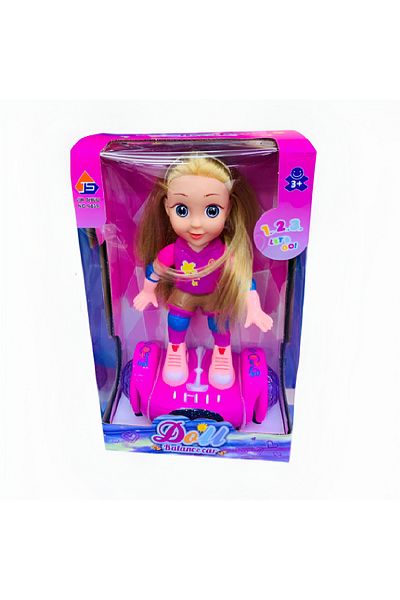 rexa Balance Car Lovely Doll Toy – With Music & Lights, Interactive Fun for Kids
