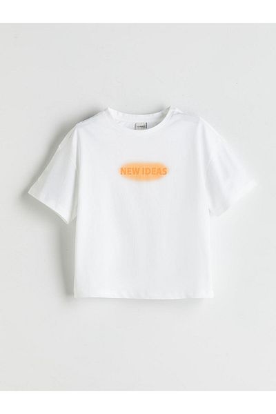 LC Waikiki White Crew Neck Girl's T-Shirt Pack of 2