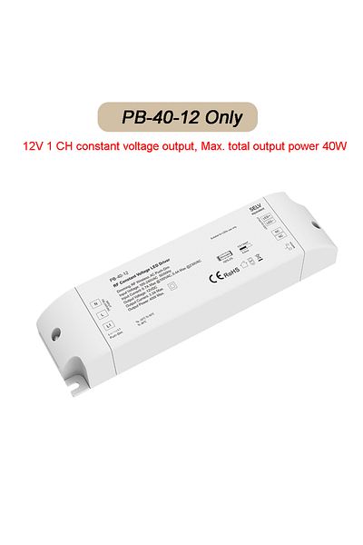 Choice PB-40-12 Only 40W Dimmable LED Driver With RF Wireless Remote Dimming Push-dim AC 110V 220V 230V Pow
