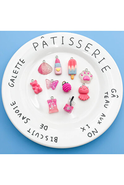 Choice SN534 مزيج عشوائي 10 قطع/حزمة من دلايات الراتنج ثلاثية الأبعاد اللطيفة...