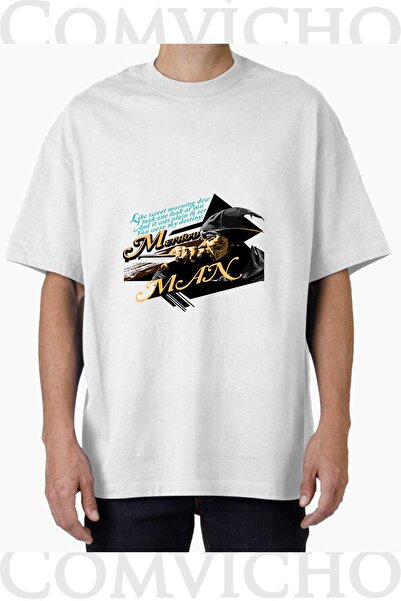 COMVİCHO Unisex Method Man V2 Design Printed Oversize T-Shirt