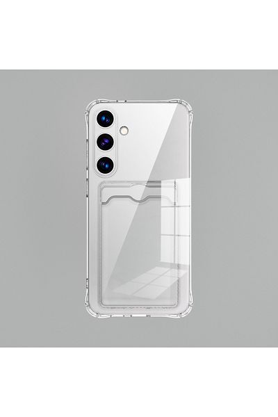 Choice Tpu For Samsung Galaxy S23 Clear Transparent Card Slot Silicone Case For Samsung Galaxy S25 S24 S23