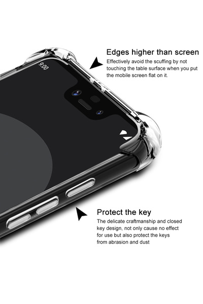 Choice TCL 305 Silicon TCL 30 SE 305 306 Case Air Cushion Shockproof Clear Airbag Silicone Bumper TPU Back