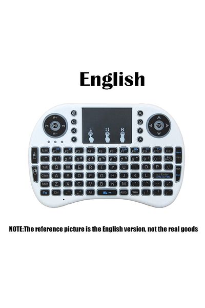 Choice AAA No Backlit English I8 Mini Wireless Keyboard White 7 Backlit Russian French Spanish Portuguese