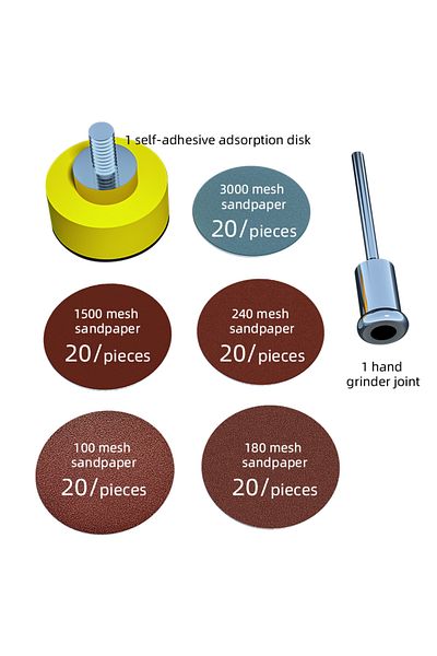Choice 25MM 100PCS 100PCS 25mm 1-Inch Sanding Disc Sanding Disc-Abrasive Paper 1-Inch Abrasive Polishing Pa