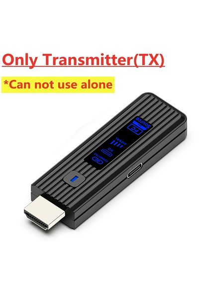 Vikefon Black Only Tx Wireless Hdmi-compatible Video Transmitter And Receiver Extender Kit Tv Stick Dongle A