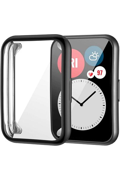 Choice for huawei fit 2 black Plated Cover For Huawei Watch fit 2 Case Smartwatch Accessories TPU Bumper Al