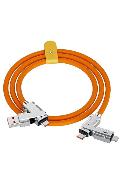 Choice Orange 1m Two-to-two Data Cable 100w Super Fast Charging Zinc Alloy PD...