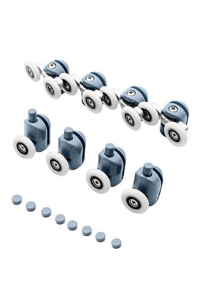BOEM Set of 8 universal double upper and lower shower cabin rollers