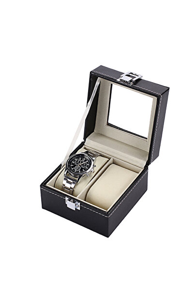 Choice11 2mi 6/10/12Slots Gray Watch Boxes Watch Case with Large Glass Lid, R...