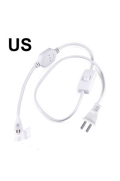 Choice 110V US Plug 220V 110V COB LED Strip EU Plug US Plug LED Light Tape Clip Accessory