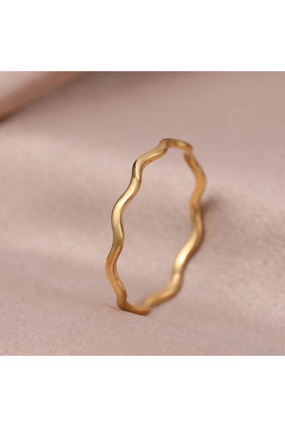 Choice 10 T0518 خواتم أمواج البحر البسيطة، خواتم الأزواج الأنيقة والخفيفة، مج...