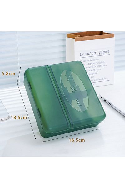 Choice green Large Storage Box for Chargers, Cables, Adapters and Accessories with Customizable Dividers, C