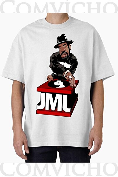 COMVİCHO تي شيرت مطبوع بتصميم JML V1 للجنسين